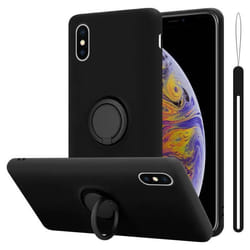 Coque pour Apple iPhone XS MAX Housse en LIQUID BLACK Etui Case Cover Protection en Silicone TPU telephone portable