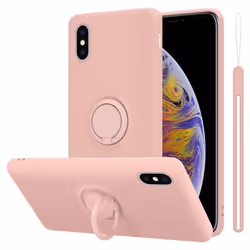 Coque pour Apple iPhone XS MAX Housse en LIQUID PINK Etui Case Cover Protection en Silicone TPU telephone portable