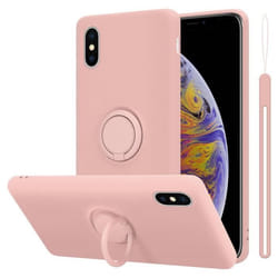 Coque pour Apple iPhone XS MAX Housse en LIQUID PINK Etui Case Cover Protection en Silicone TPU telephone portable