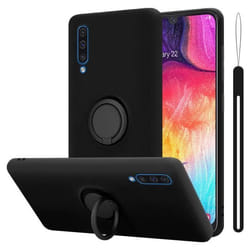 Coque pour Samsung Galaxy A50 4G / A50s / A30s Housse en LIQUID BLACK Etui Case Cover Protection en Silicone TPU telephone portable