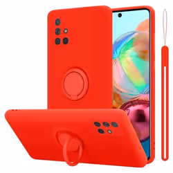 Coque de téléphone - CADORABO - Samsung Galaxy A51 4G / M40s - Silicone TPU - Rouge - Protection chocs