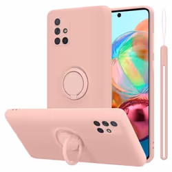 Coque pour Samsung Galaxy A51 4G / M40s Housse en LIQUID PINK Etui Case Cover Protection en Silicone TPU telephone portable