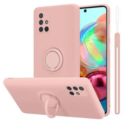 Coque pour Samsung Galaxy A51 4G / M40s Housse en LIQUID PINK Etui Case Cover Protection en Silicone TPU telephone portable