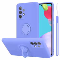 Coque pour Samsung Galaxy A52 (4G / 5G) / A52s Housse en LIQUID LIGHT PURPLE Etui Case Cover Protection en Silicone TPU telep ...