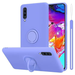 Coque pour Samsung Galaxy A70 / A70s Housse en LIQUID LIGHT PURPLE Etui Case Cover Protection en Silicone TPU telephone portable