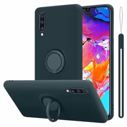 Coque pour Samsung Galaxy A70 / A70s Housse en LIQUID GREEN Etui Case Cover Protection en Silicone TPU telephone portable