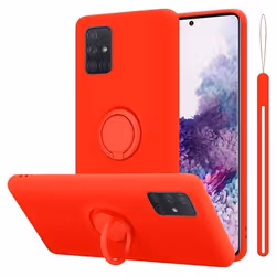 Coque - CADORABO - Samsung Galaxy A71 4G - Silicone TPU - Rouge - Protection antichoc