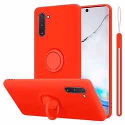 Coque pour Samsung Galaxy NOTE 10 Housse en LIQUID RED Etui Case Cover Protection en Silicone TPU telephone portable