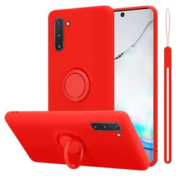 Coque pour Samsung Galaxy NOTE 10 Housse en LIQUID RED Etui Case Cover Protection en Silicone TPU telephone portable