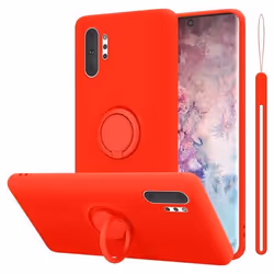 Coque pour Samsung Galaxy NOTE 10 PLUS Housse en LIQUID RED Etui Case Cover Protection en Silicone TPU telephone portable