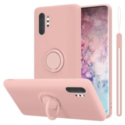 Coque pour Samsung Galaxy NOTE 10 PLUS Housse en LIQUID PINK Etui Case Cover Protection en Silicone TPU telephone portable