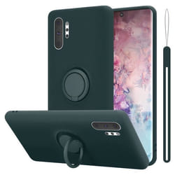 Coque pour Samsung Galaxy NOTE 10 PLUS Housse en LIQUID GREEN Etui Case Cover Protection en Silicone TPU telephone portable