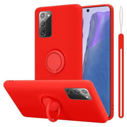 Coque pour Samsung Galaxy NOTE 20 Housse en LIQUID RED Etui Case Cover Protection en Silicone TPU telephone portable