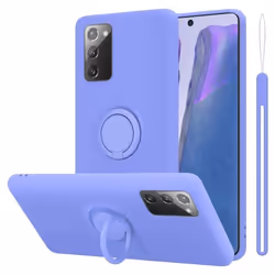 Coque pour Samsung Galaxy NOTE 20 Housse en LIQUID LIGHT PURPLE Etui Case Cover Protection en Silicone TPU telephone portable