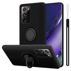 Coque pour Samsung Galaxy NOTE 20 ULTRA Housse en LIQUID BLACK Etui Case Cover Protection en Silicone TPU telephone portable