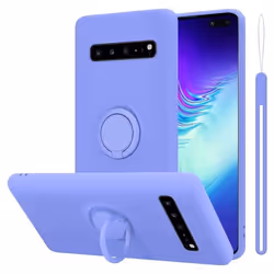Coque - CADORABO - Samsung Galaxy S10 5G - Silicone TPU - Violet clair - Protection chocs