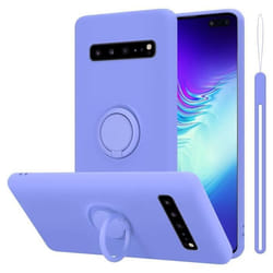 Coque - CADORABO - Samsung Galaxy S10 5G - Silicone TPU - Violet clair - Protection chocs