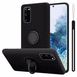 Coque pour Samsung Galaxy S20 FE Housse en LIQUID BLACK Etui Case Cover Protection en Silicone TPU telephone portable