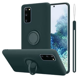 Coque pour Samsung Galaxy S20 FE Housse en LIQUID GREEN Etui Case Cover Protection en Silicone TPU telephone portable