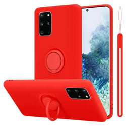 Coque pour Samsung Galaxy S20 PLUS Housse en LIQUID RED Etui Case Cover Protection en Silicone TPU telephone portable