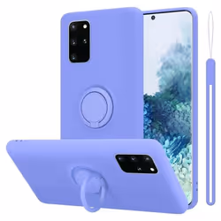 Coque pour Samsung Galaxy S20 PLUS Housse en LIQUID LIGHT PURPLE Etui Case Cover Protection en Silicone TPU telephone portabl ...