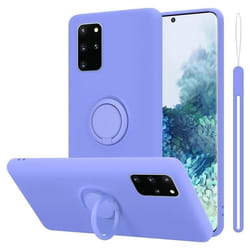 Coque pour Samsung Galaxy S20 PLUS Housse en LIQUID LIGHT PURPLE Etui Case Cover Protection en Silicone TPU telephone portable