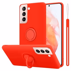 Coque pour Samsung Galaxy S21 5G Housse en LIQUID RED Etui Case Cover Protection en Silicone TPU telephone portable