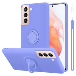 Coque pour Samsung Galaxy S21 5G Housse en LIQUID LIGHT PURPLE Etui Case Cover Protection en Silicone TPU telephone portable
