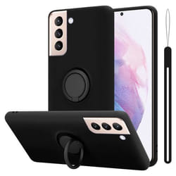 Coque pour Samsung Galaxy S21 PLUS Housse en LIQUID BLACK Etui Case Cover Protection en Silicone TPU telephone portable