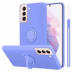 Coque pour Samsung Galaxy S21 PLUS Housse en LIQUID LIGHT PURPLE Etui Case Cover Protection en Silicone TPU telephone portabl ...
