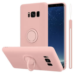 Coque pour Samsung Galaxy S8 Housse en LIQUID PINK Etui Case Cover Protection en Silicone TPU telephone portable
