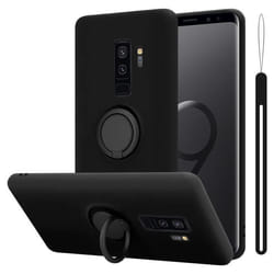 Coque pour Samsung Galaxy S9 PLUS Housse en LIQUID BLACK Etui Case Cover Protection en Silicone TPU telephone portable