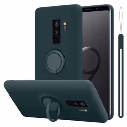 Coque pour Samsung Galaxy S9 PLUS en LIQUID VERT CLAIR Cadorabo Cover Protection en silicone TPU flexible anneau Cover