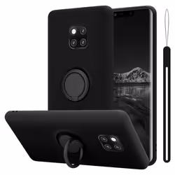 Coque pour Huawei MATE 20 PRO Housse en LIQUID BLACK Etui Case Cover Protection en Silicone TPU telephone portable