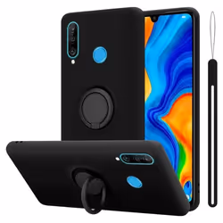 Coque pour Huawei P30 LITE Housse en LIQUID BLACK Etui Case Cover Protection en Silicone TPU telephone portable