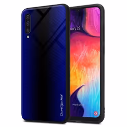 Coque pour Samsung Galaxy A50 4G / A50s / A30s Housse en COBALT VIOLET Etui Case Cover Protection en verre trempé et Silicone ...