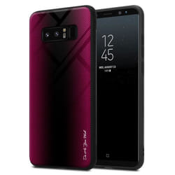 Coque pour Samsung Galaxy NOTE 8 Housse en CRAMIN ROSE Etui Case Cover Protection en verre trempé et Silicone TPU