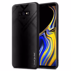 Coque pour Samsung Galaxy NOTE 9 Housse en OPALE NOIR Etui Case Cover Protection en verre trempé et Silicone TPU