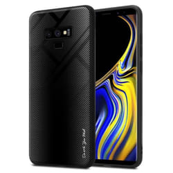 Coque pour Samsung Galaxy NOTE 9 Housse en OPALE NOIR Etui Case Cover Protection en verre trempé et Silicone TPU