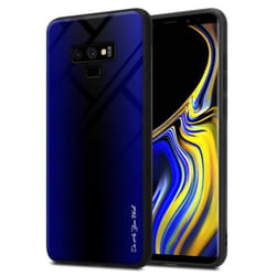 Coque pour Samsung Galaxy NOTE 9 Housse en COBALT VIOLET Etui Case Cover Protection en verre trempé et Silicone TPU