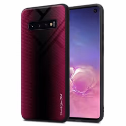 Coque pour Samsung Galaxy S10 4G Housse en CRAMIN ROSE Etui Case Cover Protection en verre trempé et Silicone TPU