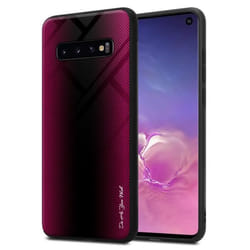 Coque pour Samsung Galaxy S10 4G Housse en CRAMIN ROSE Etui Case Cover Protection en verre trempé et Silicone TPU