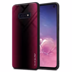 Coque pour Samsung Galaxy S10e Housse en CRAMIN ROSE Etui Case Cover Protection en verre trempé et Silicone TPU
