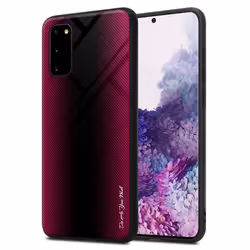 Coque pour Samsung Galaxy S20 Housse en CRAMIN ROSE Etui Case Cover Protection en verre trempé et Silicone TPU