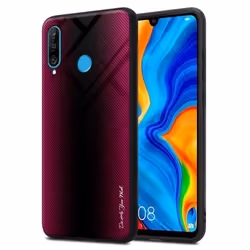 Coque pour Huawei P30 LITE Housse en CRAMIN ROSE Etui Case Cover Protection en verre trempé et Silicone TPU