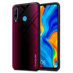 Coque pour Huawei P30 LITE Housse en CRAMIN ROSE Etui Case Cover Protection en verre trempé et Silicone TPU