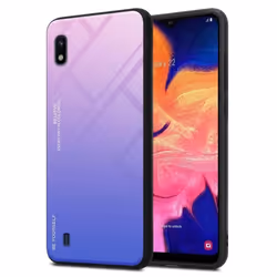 Coque - CADORABO - Samsung Galaxy A10 / M10 - Bicolore ROSE-BLEU - Protection TPU - Antidérapante