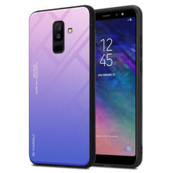 Coque pour Samsung Galaxy A6 PLUS 2018 Housse en ROSE - BLEU Etui Case Cover Protection bicolore TPU