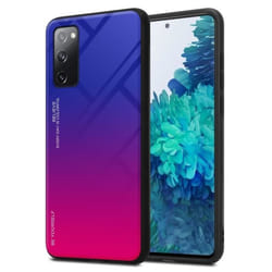Coque pour Samsung Galaxy S20 FE Housse en VIOLETT - ROUGE Etui Case Cover Protection bicolore TPU