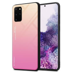 Coque pour Samsung Galaxy S20 PLUS Housse en JAUNE - ROSE Etui Case Cover Protection bicolore TPU
